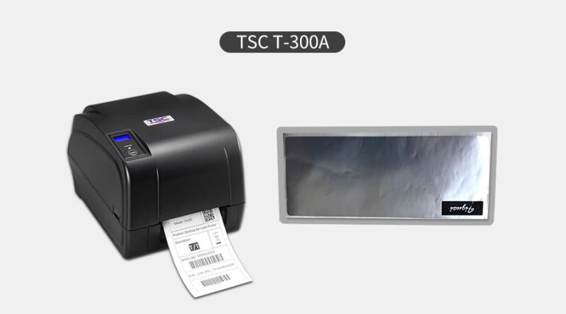 TSC T-300A+银色设备标签（带印刷）